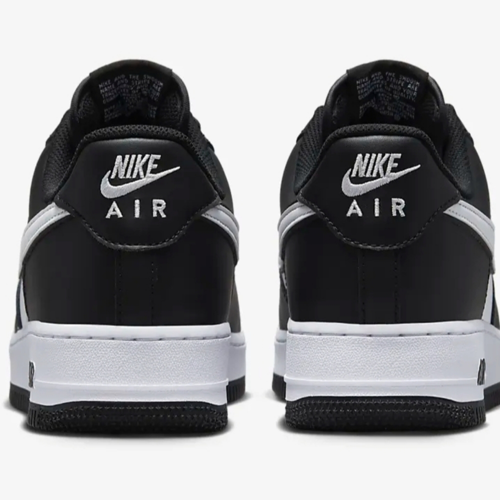 PANDA NIKE AIR FORCE 1 '07 LOW DOUBLE TONE WHITE SWOOSH PANDA - Picture 7 of 10